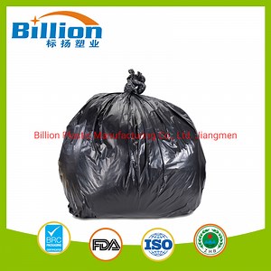 [Hot Item] Black Heavy Duty Pure HDPE Garbage Bag Waste-Bin Refuse Sacks