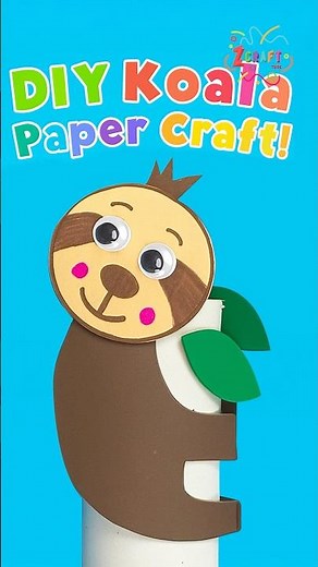 DIY Toilet Paper Roll Koala Craft 🐨 | Easy Koala Animal Craft for Kids #diy #craft #craftyfun #kids