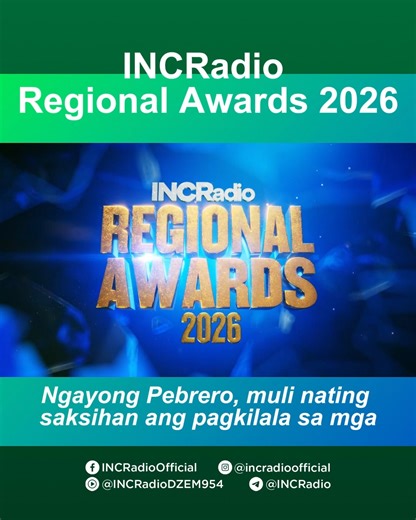 The stage is set for the INC Radio Regional Awards 2026! This is more than an awards night—it’s a celebration of teamwork, creativity, and commitment in sharing inspiring content worldwide. Let’s honor the voices behind the mic and the hearts behind every program. #INCRadioRegionalAwards2026 | INCRadio