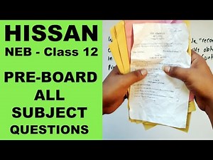 NEB Class 12 Pre Board all subject question paper || Computer Science solution || Readersnepal