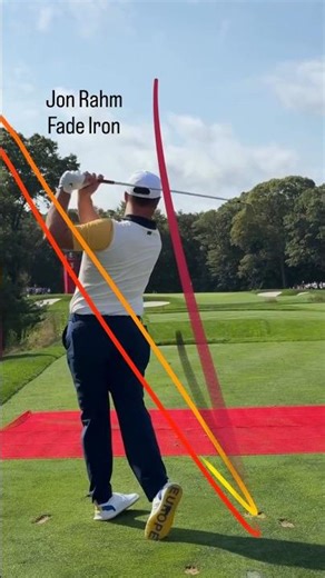 @jonrahm Fade Shot. Traced by shashot app @shashot.official #golfswing #골프스윙 #ゴルフスイング