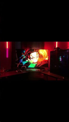 Govee T2 ambient light test #gaming #govee #goveelights #tanjiro #demonslayer