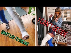 Did Emily forgot her crutches upstairs? 😂