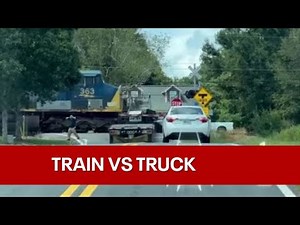 Video shows train vs tractor-trailer crash