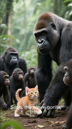 Gorilla Adopts a Tiny Kitten – The Most Heartwarming Friendship Ever