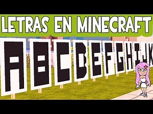 CÓMO HACER TODAS LAS LETRAS EN LOS ESTANDARTES EN MINECRAFT CON EL TELAR
