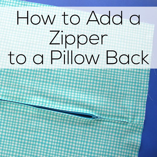 How to Sew a Zippered Pillow Cover – a video tutorial - Shiny Happy World