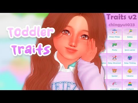 20 NEW Toddler Traits! (Custom Trait Pack, basegame compatible) | The Sims 4 Mod Review