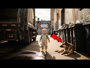 German Shepherd Was Crushed in Garbage Truck Being Compacted - What Baby Did Next Left Everyone..