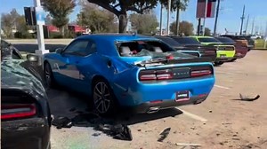 Driver Tears Through Dodge Dealer In Texas, Destroys At Least Seven Challengers | Carscoops