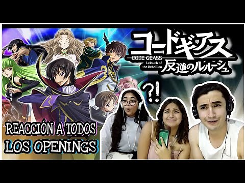 Reacción por primera vez a todos los Opening de "Code Geass" - Paloma Casve