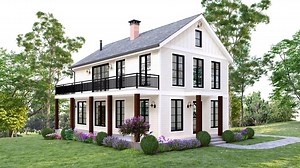 Modern Southern Farmhouse Design Package: Blueprints, Renders (PDF & MP4) - Etsy