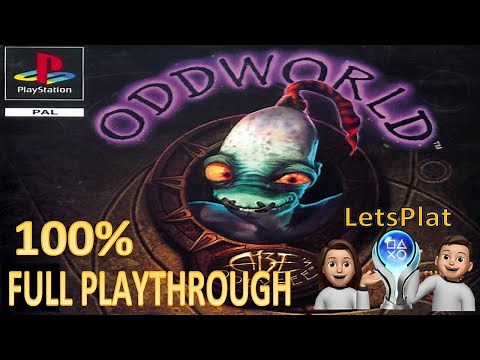 PS1 - ABE'S ODDYSEE ODDWORLD FULL PLAYTHROUGH (HD 4K)