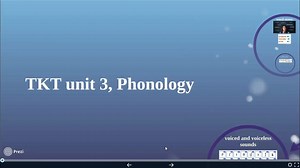 TKT UNIT 3, Phonology 音韵学 课程