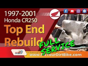 1997 - 2001 Honda CR250 Top End Rebuild - Full Service | #cr250 #dirtbike #honda