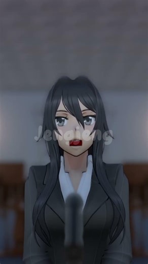 Ryoba now wears black business attire