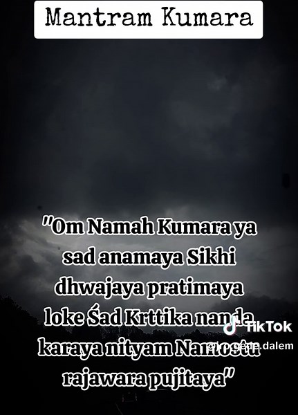 Mantram Kumara: A Sacred Hindu Prayer