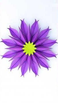 How to make easy paper flower homedecor #diy#snowflakes #wallhanging