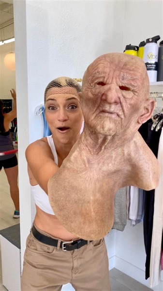 51K views · 665 reactions | “Old Man” hula hooping 藍 #fitnessclass #oldmanmask #comedy | Getti | Facebook