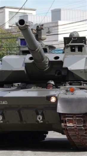 10式戦車：試作4号車 砲撃