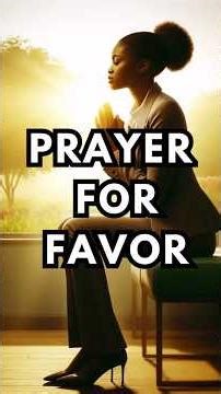 Prayer for Favor