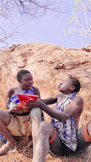 He ate the pressed biscuits alone, leaving his friend behind #africa #usa #funny #africantribes