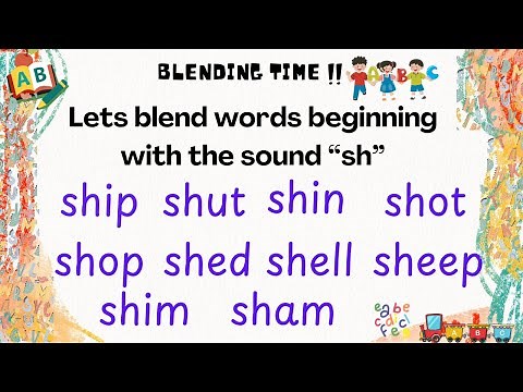 Let's Blend SH Words! Fun Phonics for Kids!" #phonics #phonicsforkids #cvc #blendingsounds #cvc