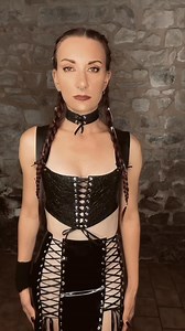 12K views · 305 reactions | The cropped corset top is now also available in with a latex-lace front! What do we think of this one? Styled with the “Lilith” lace-up skirt and latex-lace choker #latexlace #latexfashion #gothstyle #altfashion | Eustratia | Facebook