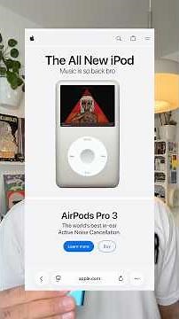 APPLE SHOULD BRING BACK THE iPOD