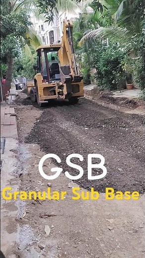 GSB Granular Sub Base #gsb #roadconsturction #concreteroad
