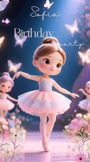 Ballerina Custom Digital Invitations for Birthdays 🎉 Shop Now on VibeByMarina.etsy.com