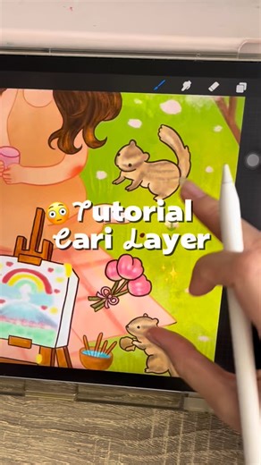 @artheceline on Instagram: "app : procreate ✨🍃 #art #drawing #indonesia #tutorial #procreate #tips #digital #digitaldrawing"