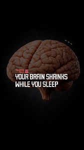 1.1M views · 33K reactions | Your Brain Shrinks While You Sleep - While you sleep, your brain shrinks at the cellular level to flush out toxic waste—proving sleep isn’t rest, it’s maintenance. | The Brain Maze | Facebook