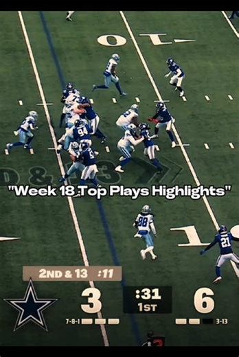 Week 18 Top Plays Highlights.#NFL #Football #fyp | football