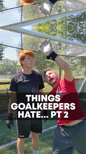 THINGS GOALKEEPERS HATE PT 2They always think they know better 🙄Which one should we do next?#goalkeepers #gkgloves #gksaves #goalkeepertraining