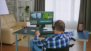 Using post production software | Premium Stock Video Footage