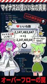 【1分でわかるWebあるある】いいね数が突然マイナス21億になった理由