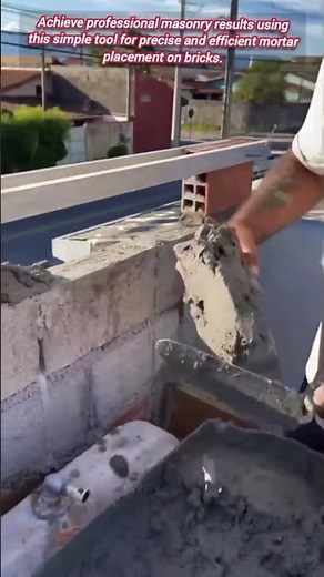 Professional masonry results with this clever mortar tool.