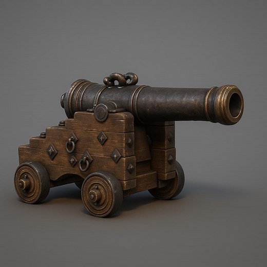 Pirate Ship Cannon STL | Detailed 3D Model for Printing | Naval Artillery Diorama | Historical Cannon Miniature - Etsy