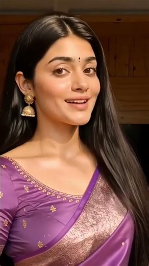 #SareeLove#CuteGirlInSaree#SareeLook#DesiBeauty#TraditionalVibes