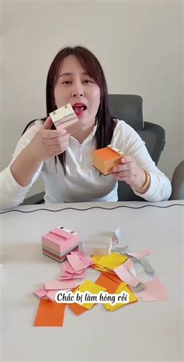 Review xé giấy note 3D điêu khắc siêu đẹp #trending