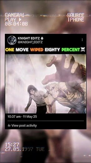 EREN WIPED OUT 80% OF THE WORLD'S POPULATION 🥶☠️