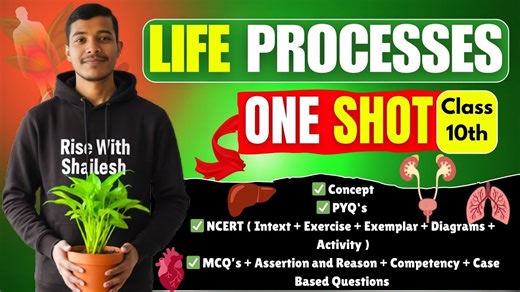 Life Processes Full Chapter One Shot 🔴 LIVE | Class 10 CBSE 2026 | Concepts + PYQs
