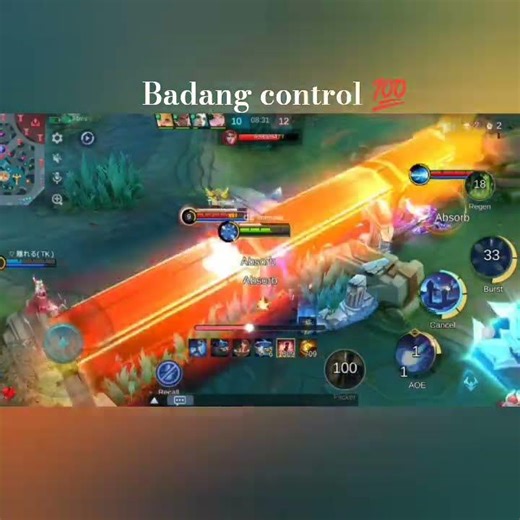 crazy Badang best cc control game #mobilelegends