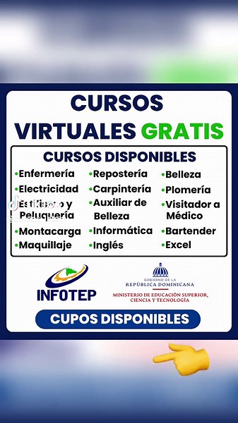 Infotep: Nuevos Cursos Gratuitos Desde Casa