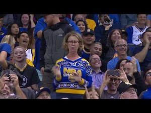 Warriors Fan Shows Off Her Dance Moves In Oakland!