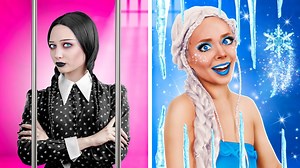 427K views · 4.5K reactions | Wednesday Addams vs Elsa! CRAZY Makeover Challenge by Zoom Zoom | Zoom Zoom | Facebook
