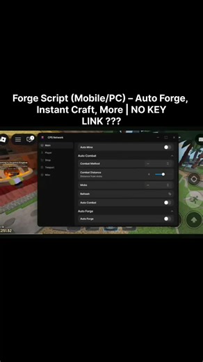 The Forge Script: Auto Kill, Auto Mine, Auto Potion