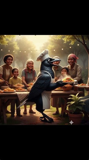 A Poor Crow😭😢| #crow #sad #restaurant #cook
