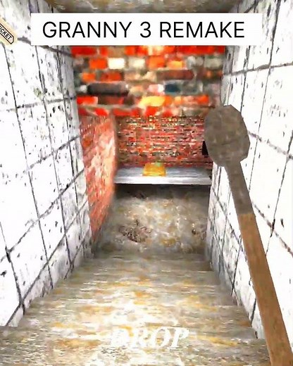 HOW TO USE SHOVEL IN GRANNY 3 REMAKE #shorts #granny